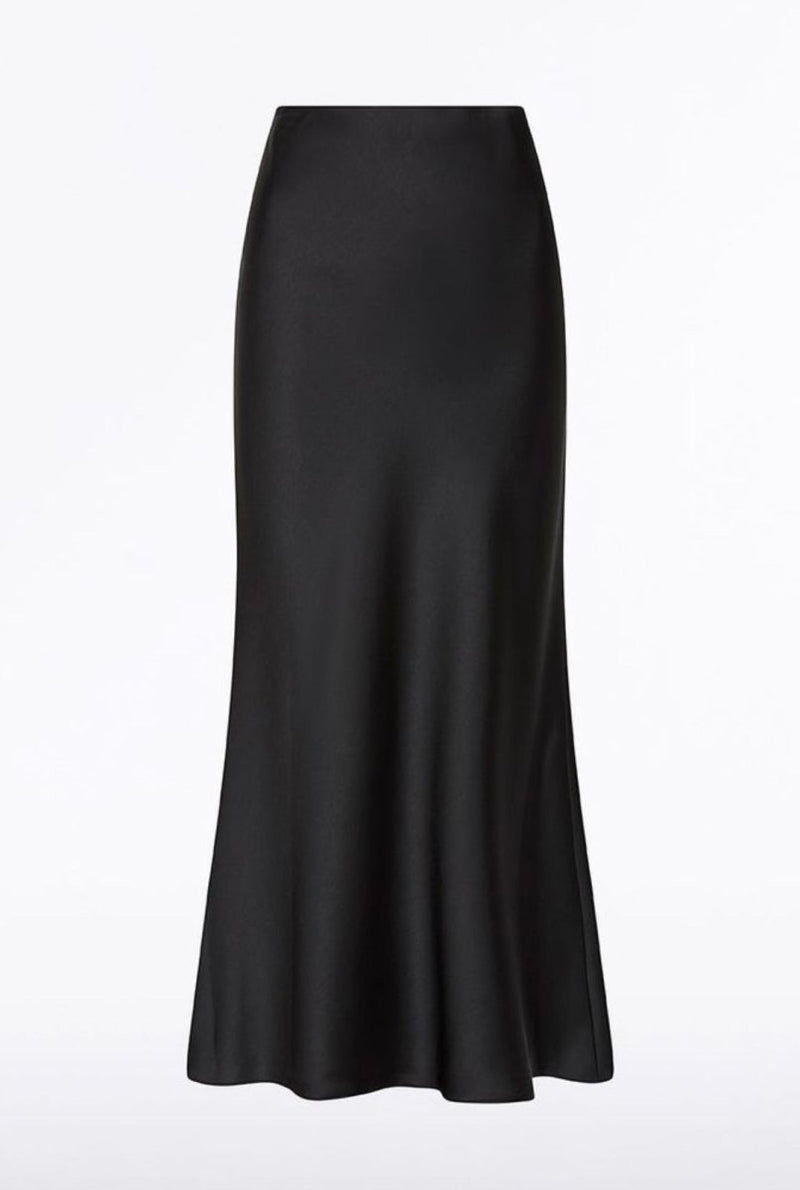 Satin skirt - Black - Layali Al Noor