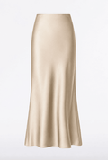 Satin Skirt - Champagne - Layali Al Noor