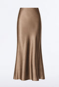 Satin Skirt - Mocha - Layali Al Noor